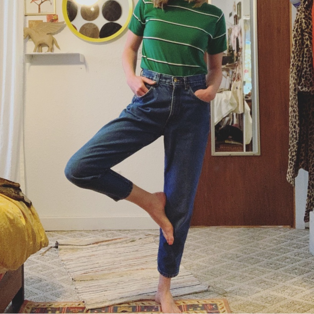 Vintage Chic high-rise ankle jeans